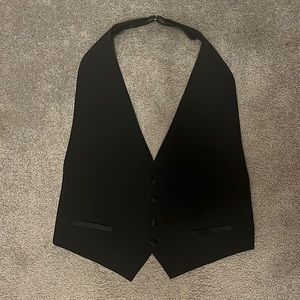 Mens black size L tuxedo vest